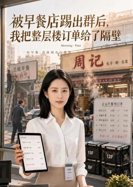 被早餐店踢出群后,我把整层楼订单给了隔壁海报